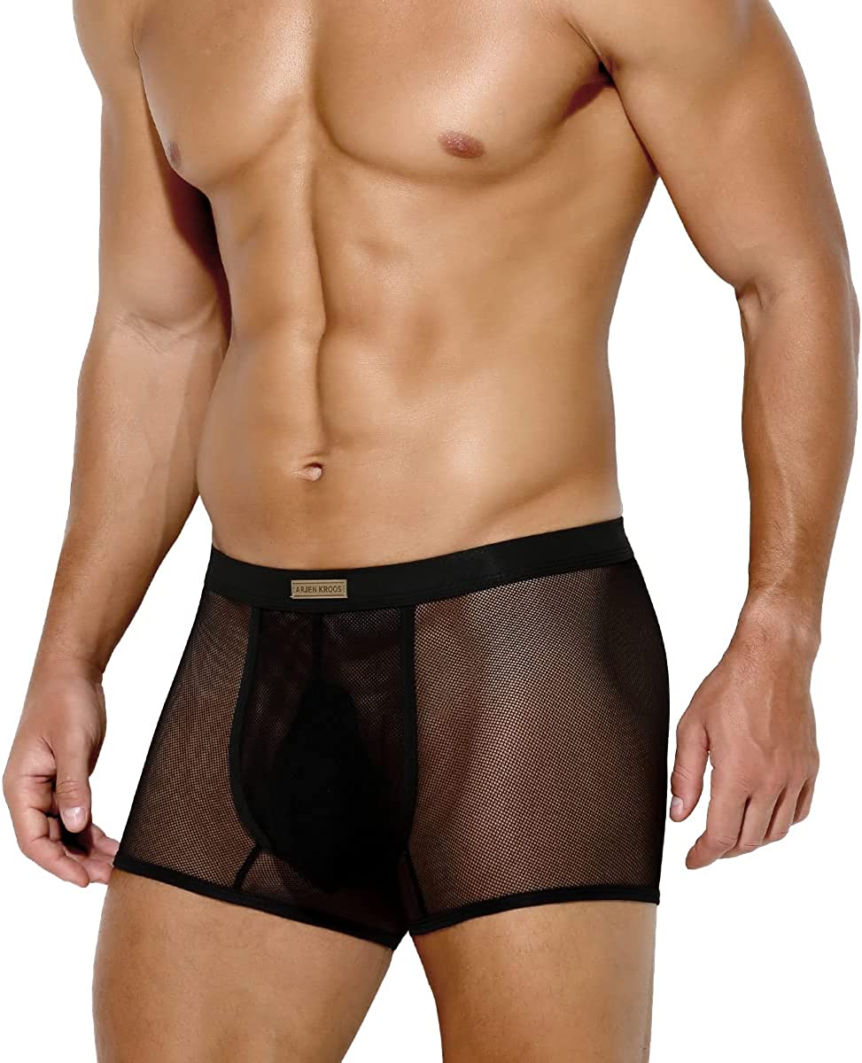 Arjen Kroos Mens Sexy Underwear Breathable Mesh Boxer Briefs Trunks Ebay 