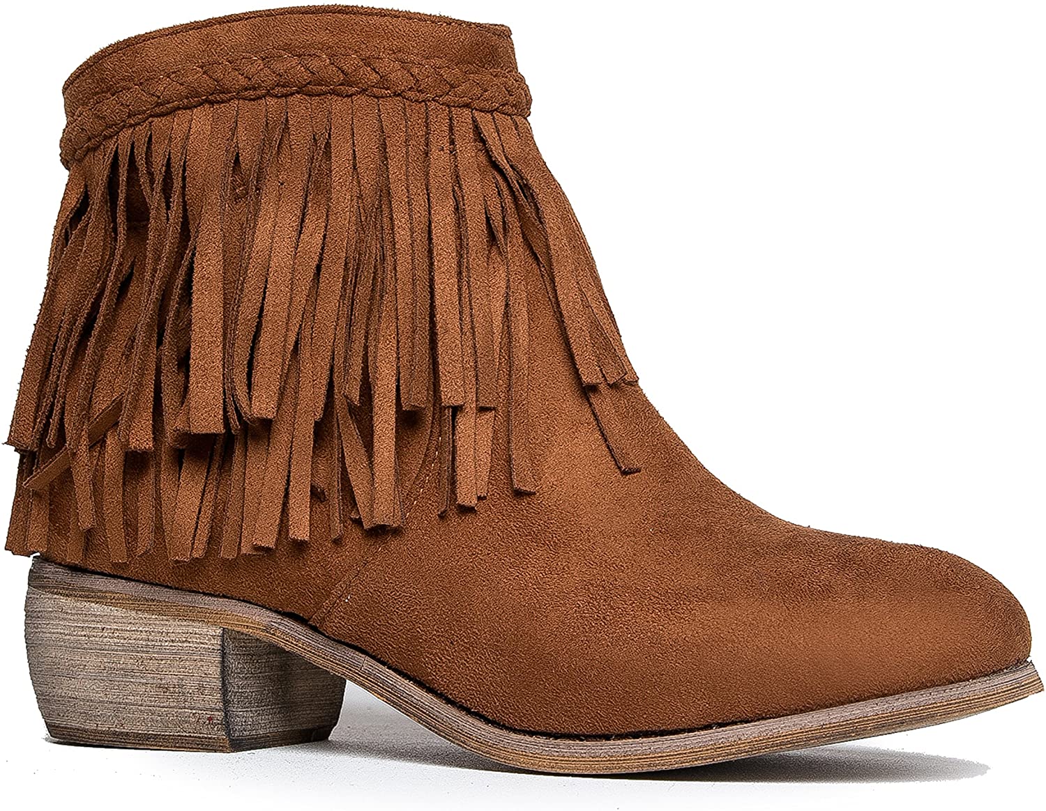 soda fringe booties