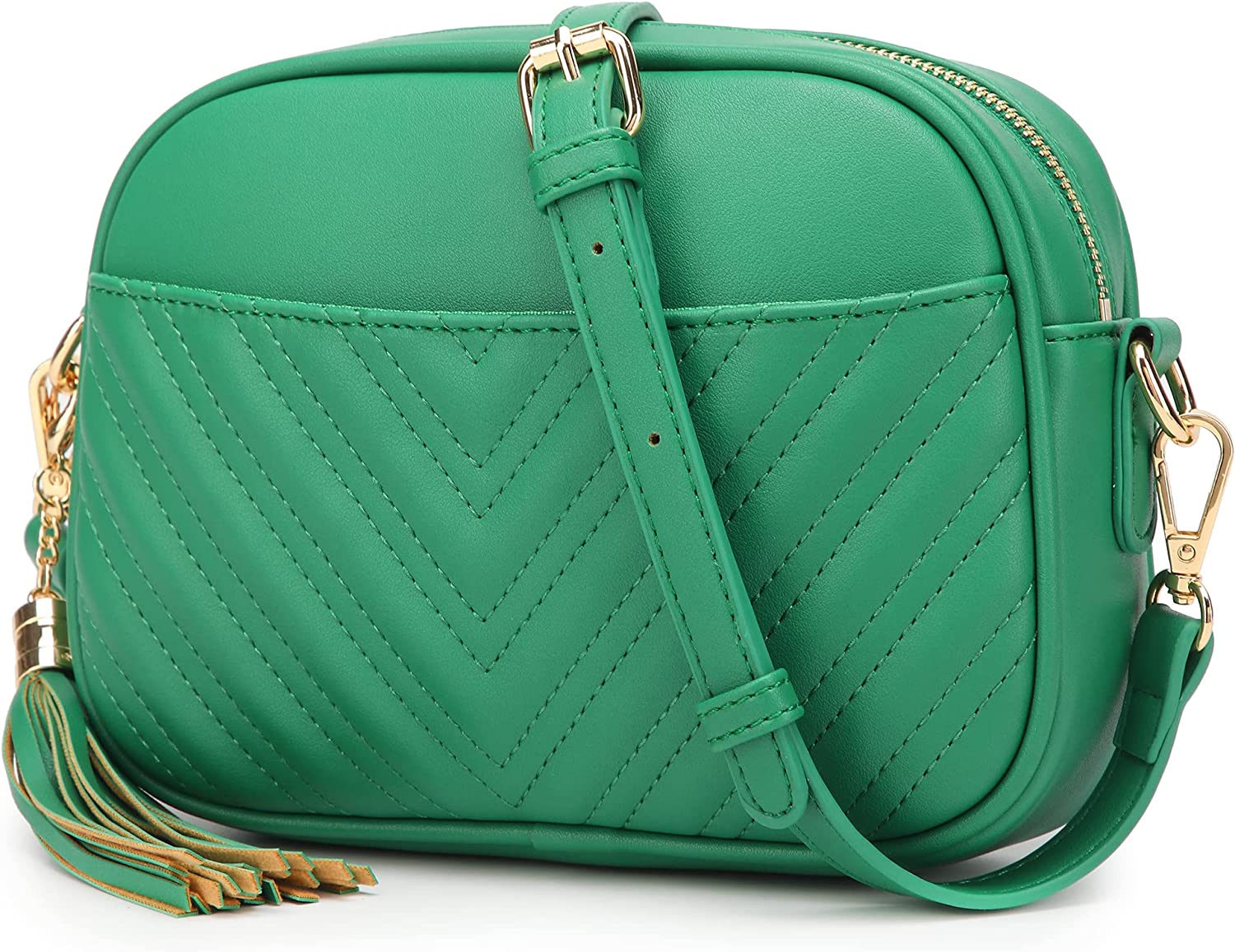 Mae Lou Lola Slim Leather Crossbody Bag - The Green Pineapple