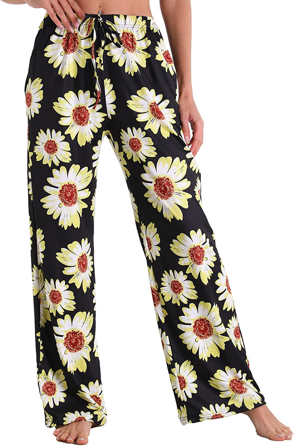 X-Image Wome Comfy Casual Pajama Pants with Pockets & Drawstring