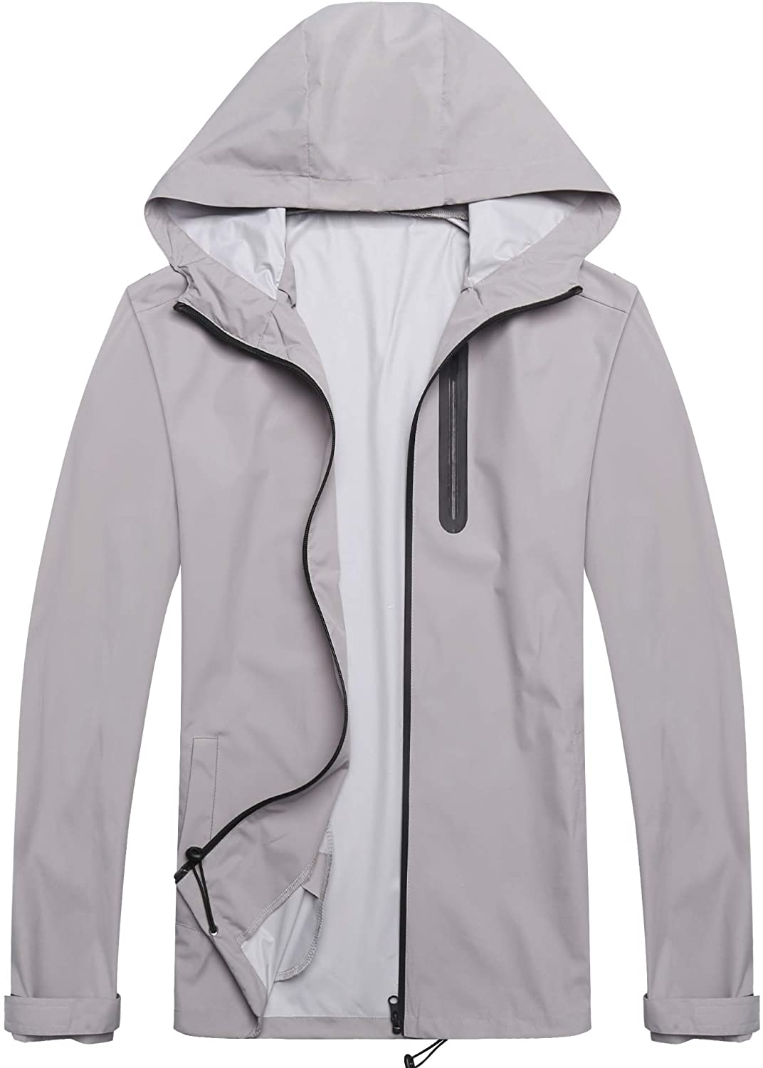 COOFANDY Mens Waterproof Rain Suit With Hood 2 Pieces Lightweight ...