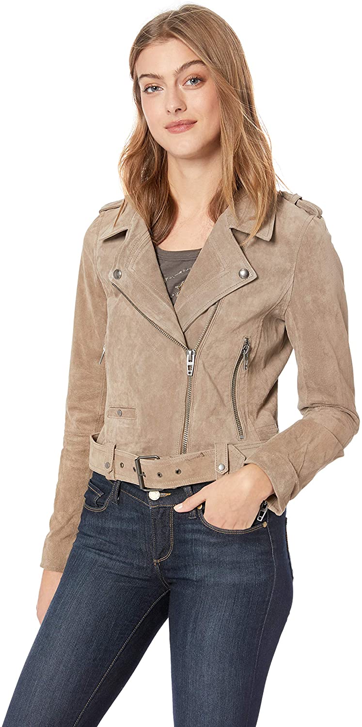 [BLANKNYC] womens Suede Moto Jacket | eBay