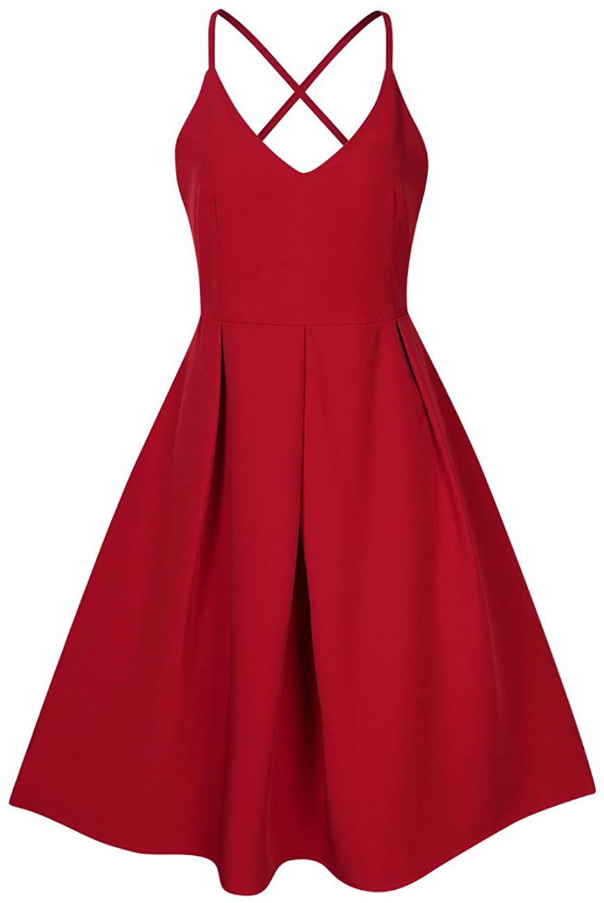 GlorySunshine Women's Velvet Deep V Neck Adjustable Spaghetti Straps Dress  Sleev | eBay