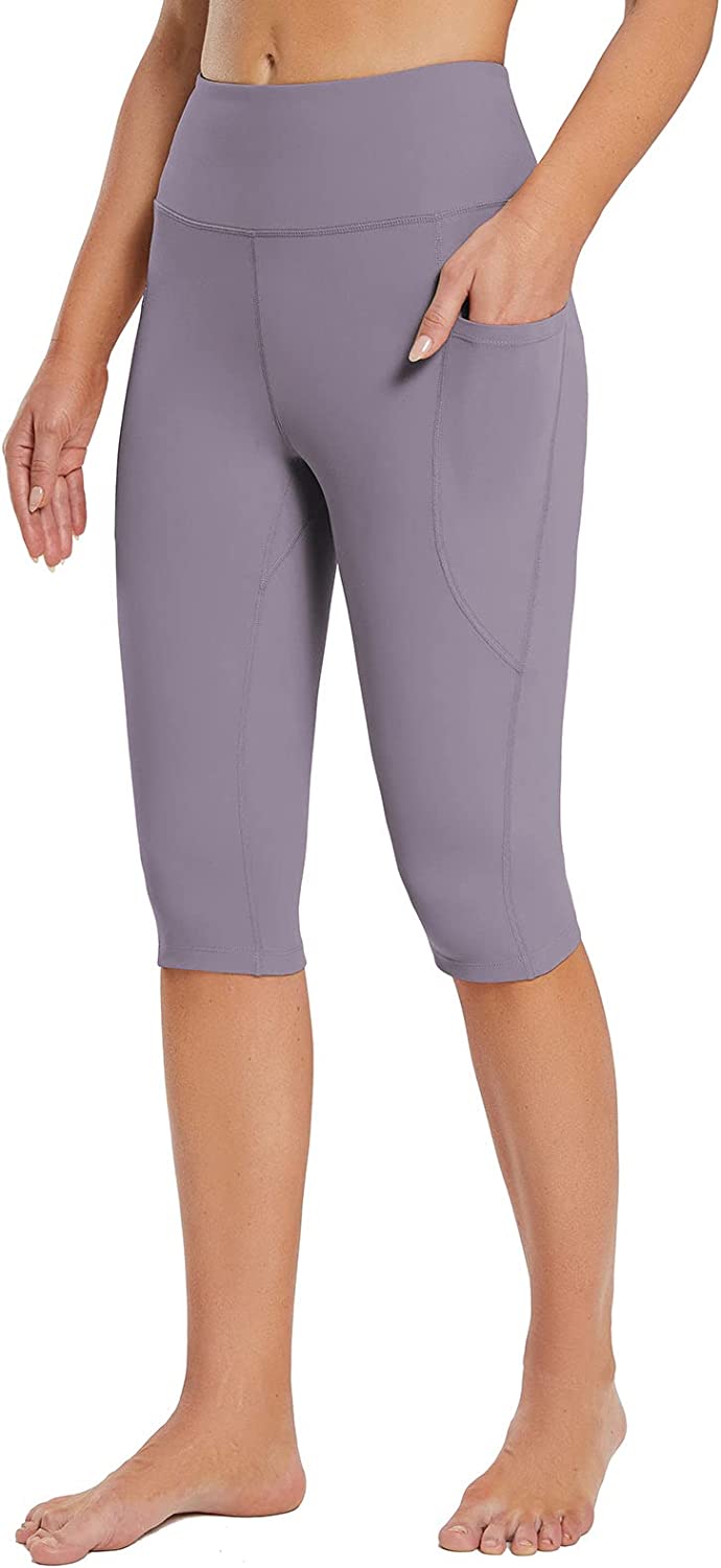 Capri Pants for Women Knee Length for Casual Summer Yoga Control