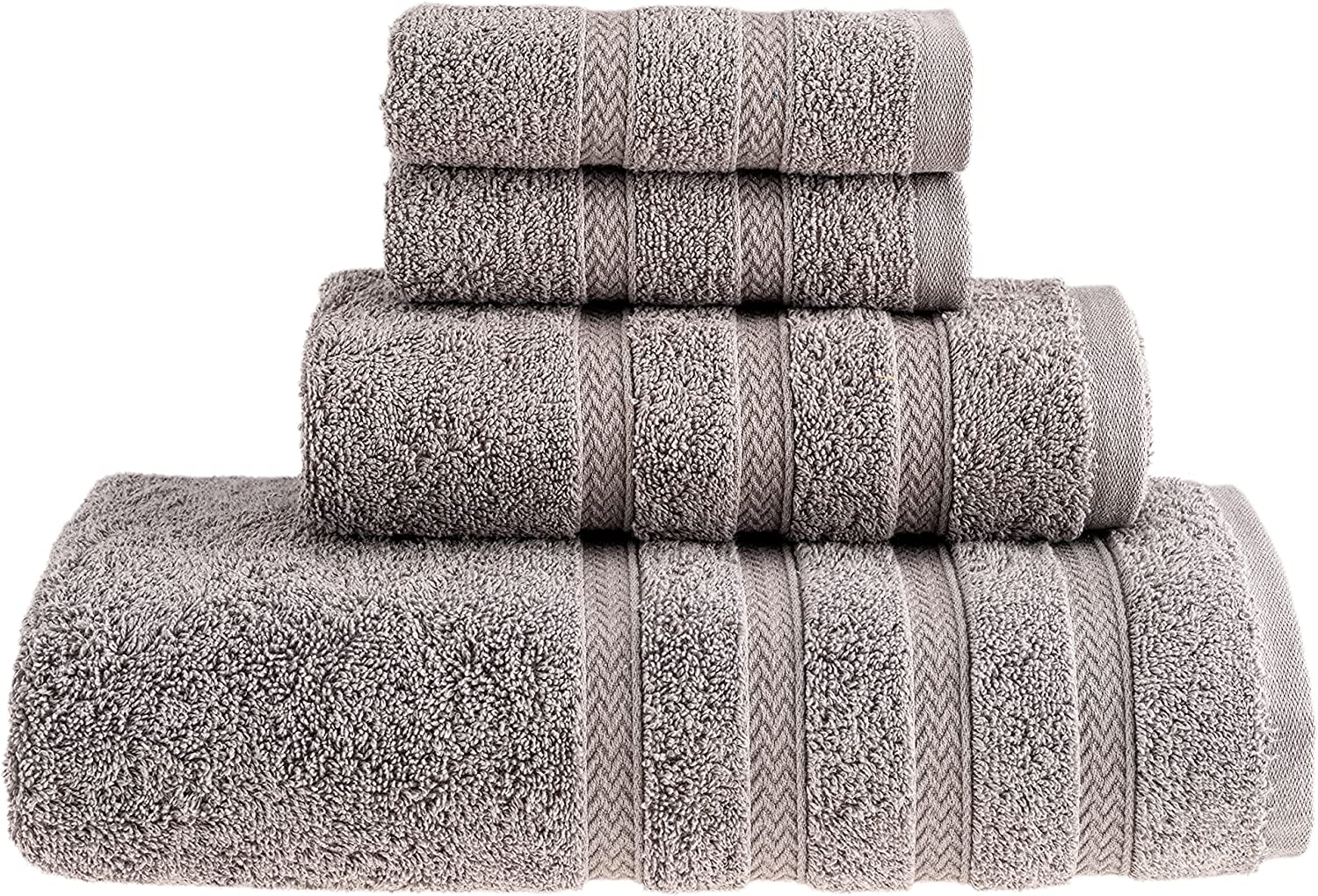 HALLEY Decorative Bath Towels Set, 6 Piece - Turkish Towel Set