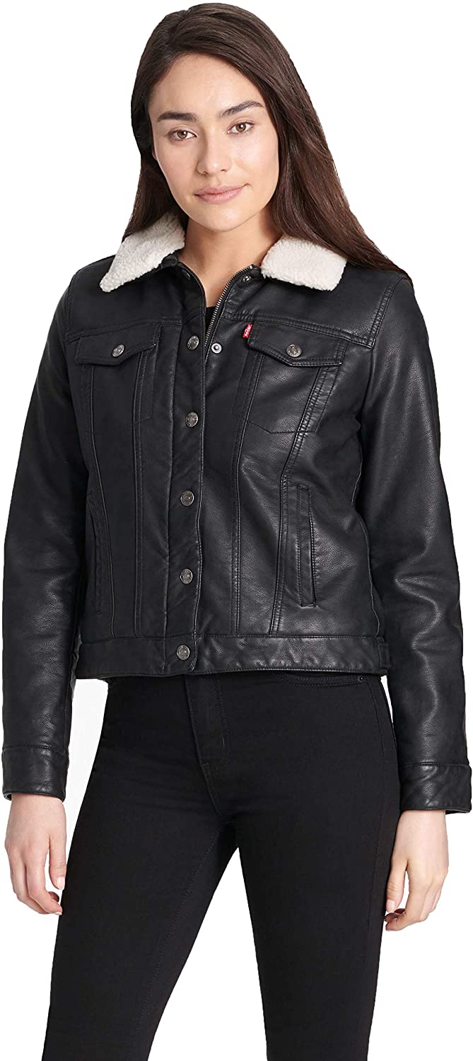 levis leather trucker jacket