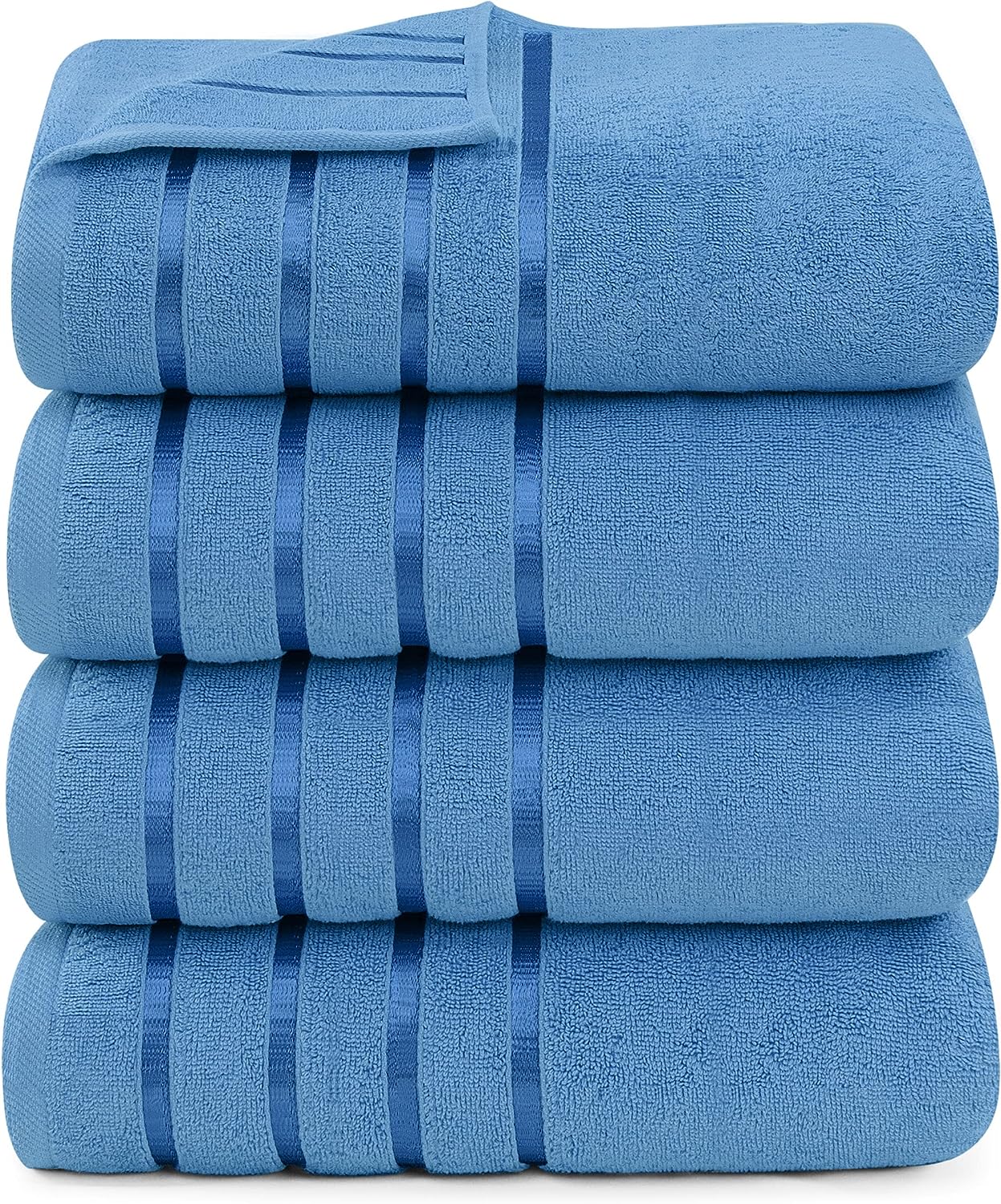 Utopia Towels 4 Pack Premium Bath Towels Set, (27 x 54 Inches) 100% Ring  Spun Cotton 600GSM, Lightweight and Highly Absorbent Qu
