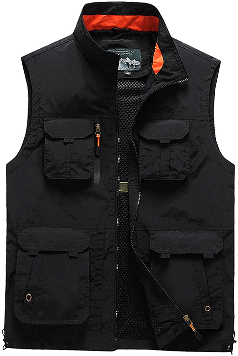 Flygo Men's Casual Lightweight Outdoor Travel Fishing Vest Jacket