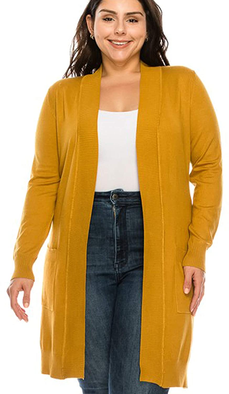 Mustard duster cardigan sale