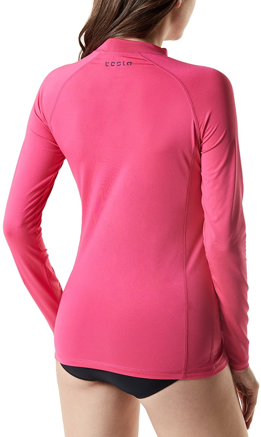 Tsla Womens Upf 50 Rash Guard Long Sleeve Uvsun Protection Swim 3709