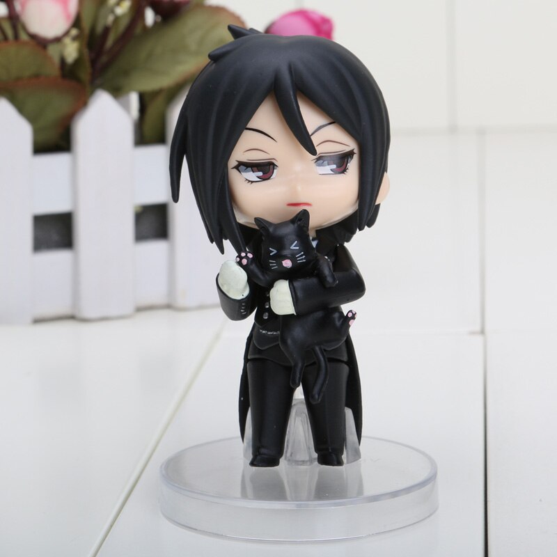 Anime Black Butler Figure toy Kuroshitsuji doll mini black butler Ministers Sebastian Ciel PVC Action Figure Toy-3