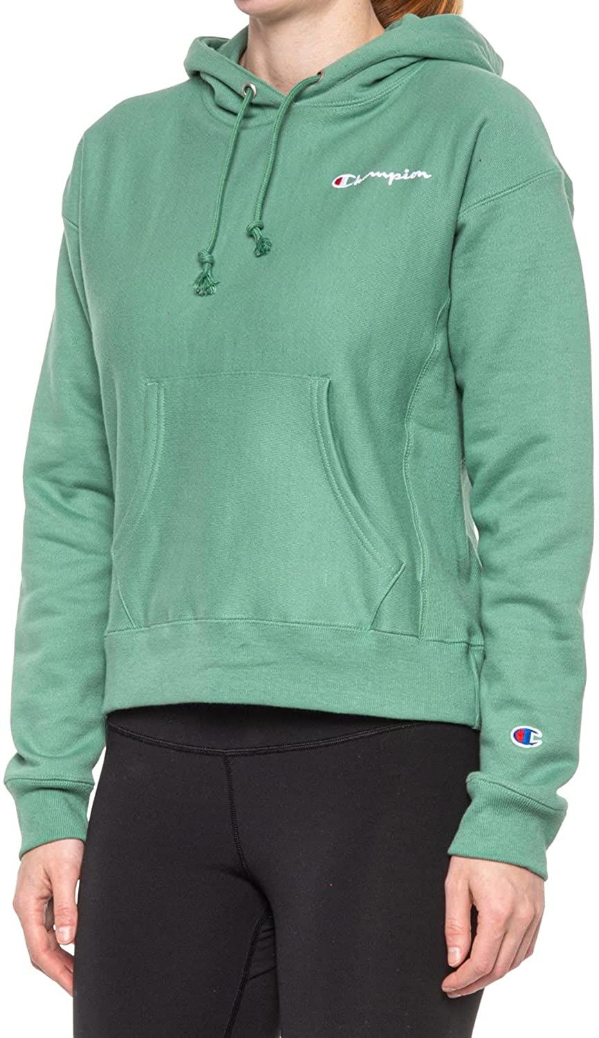 champion reverse weave jade green hoodie