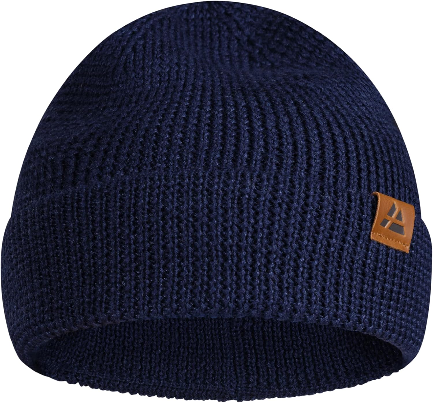 DANISH ENDURANCE Merino Wool Beanie for Men & Women, Knitted Winter Hat,  Black, One Size