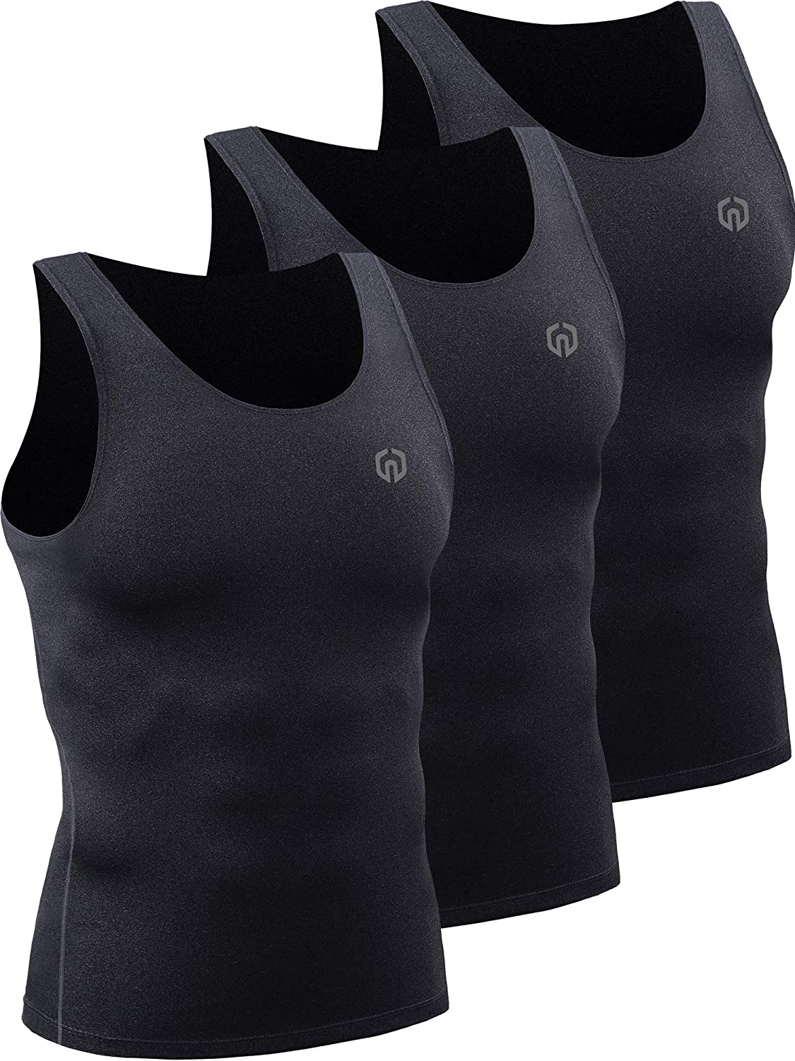 NELEUS Women's 3 Pack Compression Dry Fit Vest Tank Top 