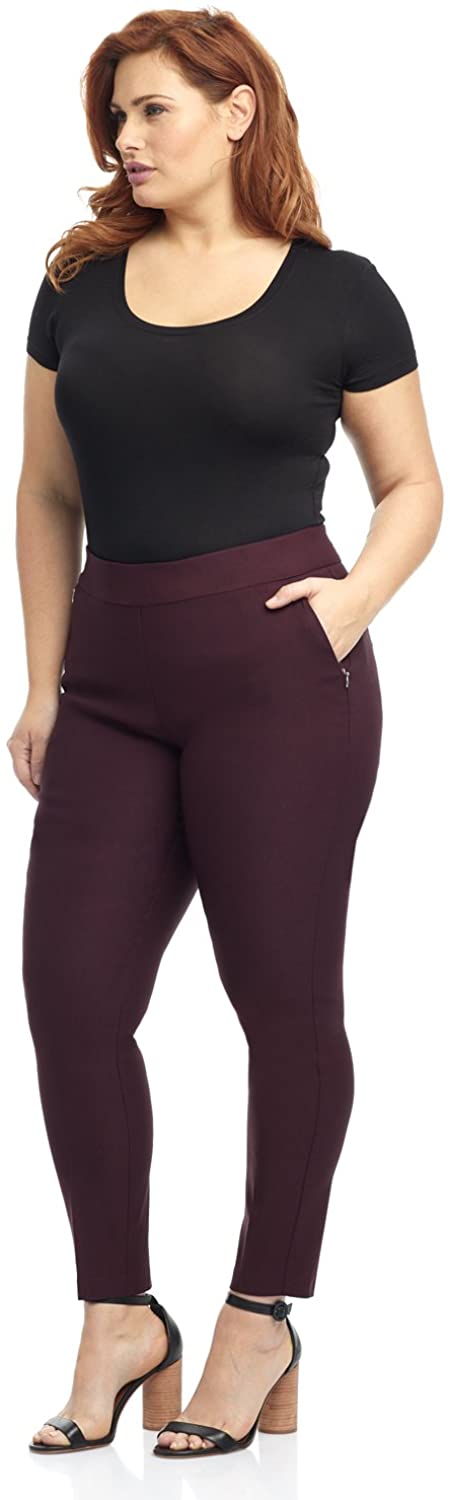 Rekucci Women's Ease into Comfort Modern Stretch Skinny Pant with Tummy  Control : : Clothing, Shoes & Accessories