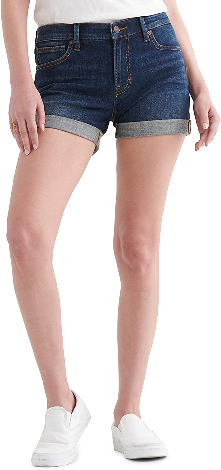 Lucky Brand Womens Mid Rise Ava Roll Up Short : : Clothing, Shoes  & Accessories