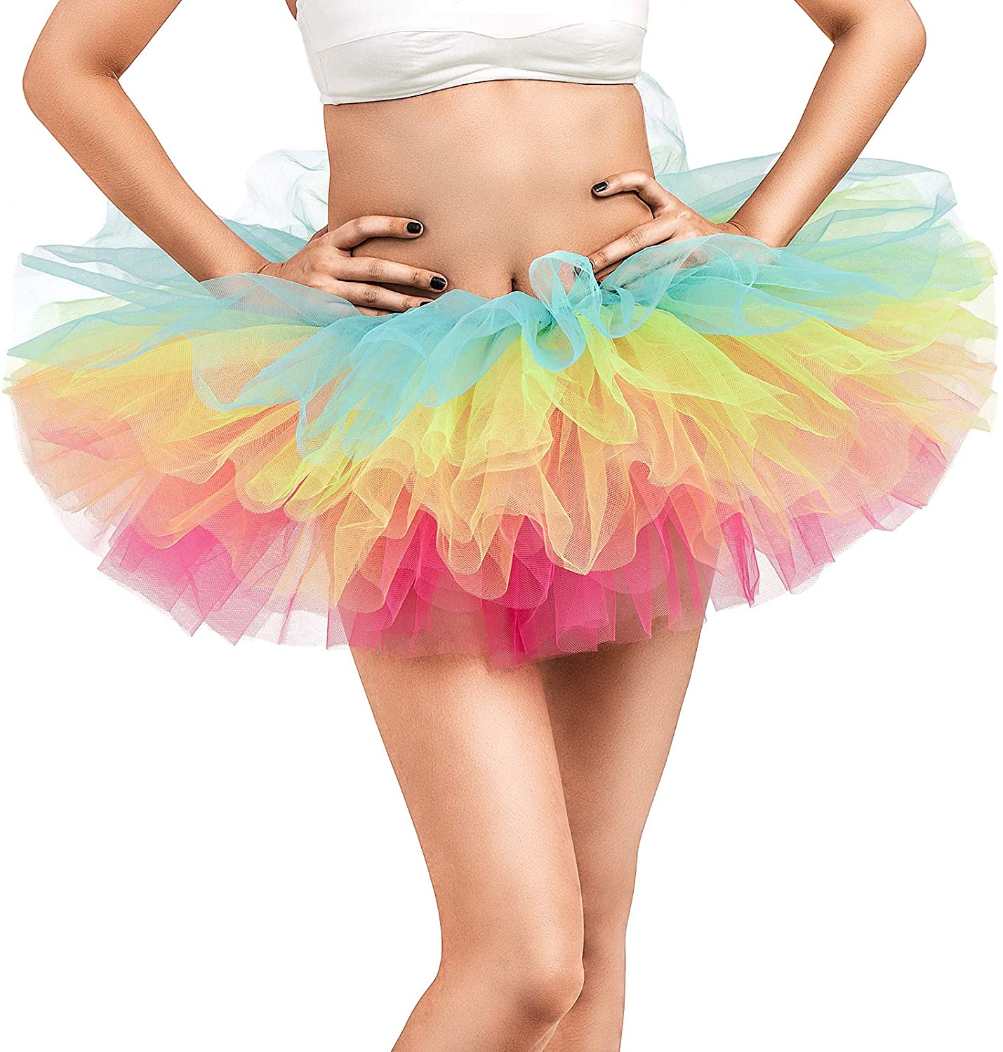 AU SELLER Adults Teens Ballet Dance Party Costume 5 Layered Tutu Skirt da017 