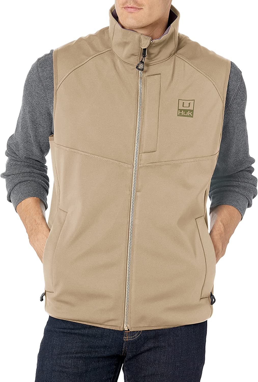 HUK Men's Icon X Soft Shell Windproof & Water Resistant Vest | eBay