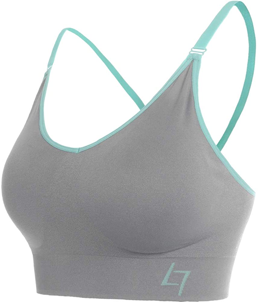 FITTIN Racerback Sports Bras for Women- Padded Seamless High Impact Support  for