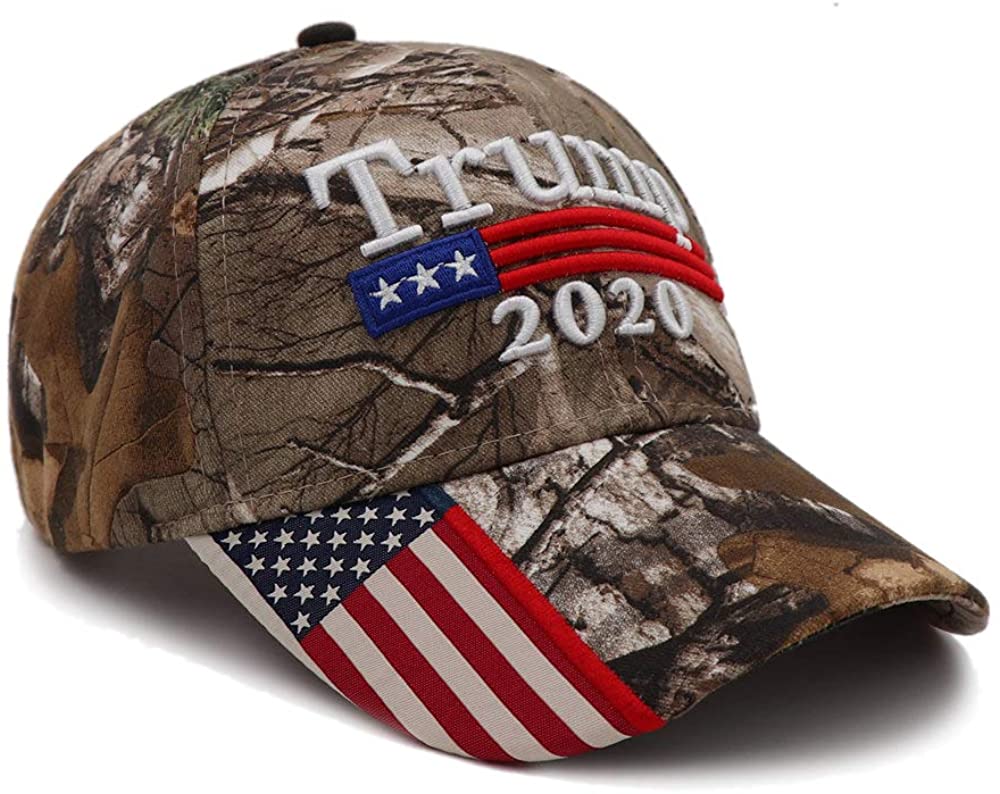 Trump 2020 MAGA Camo Embroidered Hat Keep Make America Great Again Cap USA FA 
