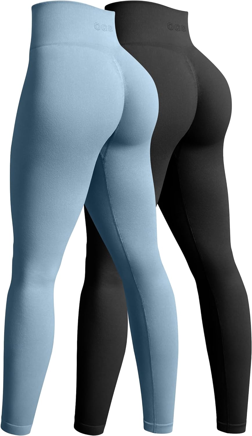 OQQ Women's 2 Piece Butt Lifting Yoga Leggings Workout High Waist Tummy  Control Ruched Booty Pants – Roya Jewels