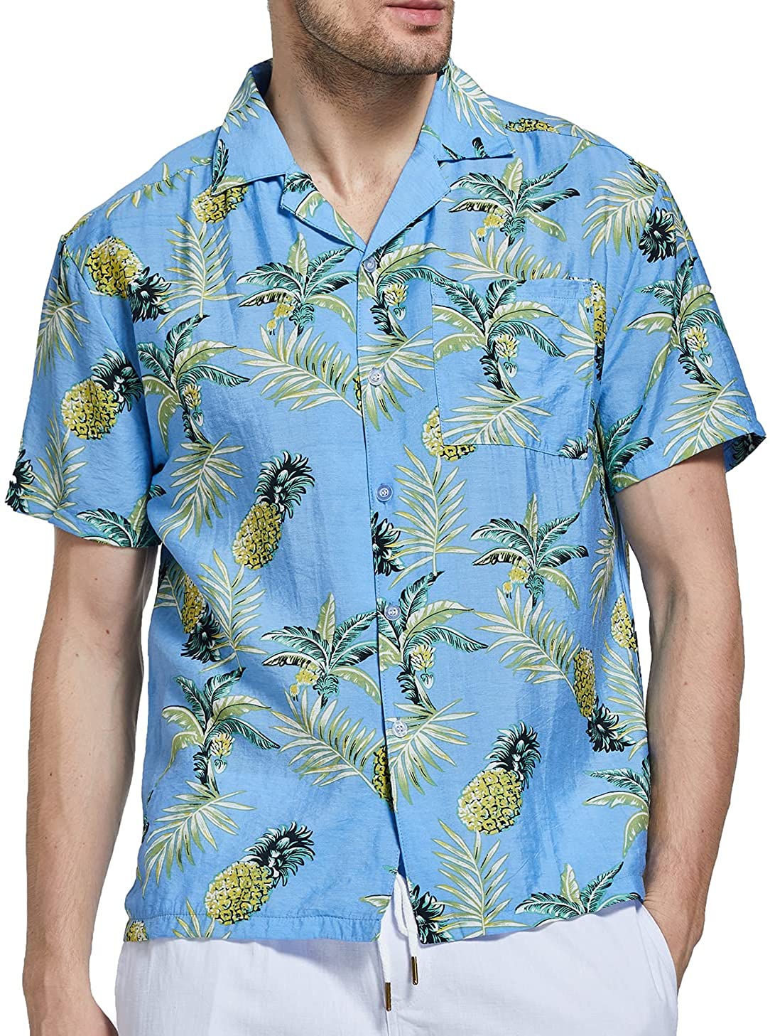  It's in My DNA Sweden Flag Hawaiian Cuban Collar Shirt for Men  Short Sleeve Casual Button Down Beach Tops : Sports & Outdoors