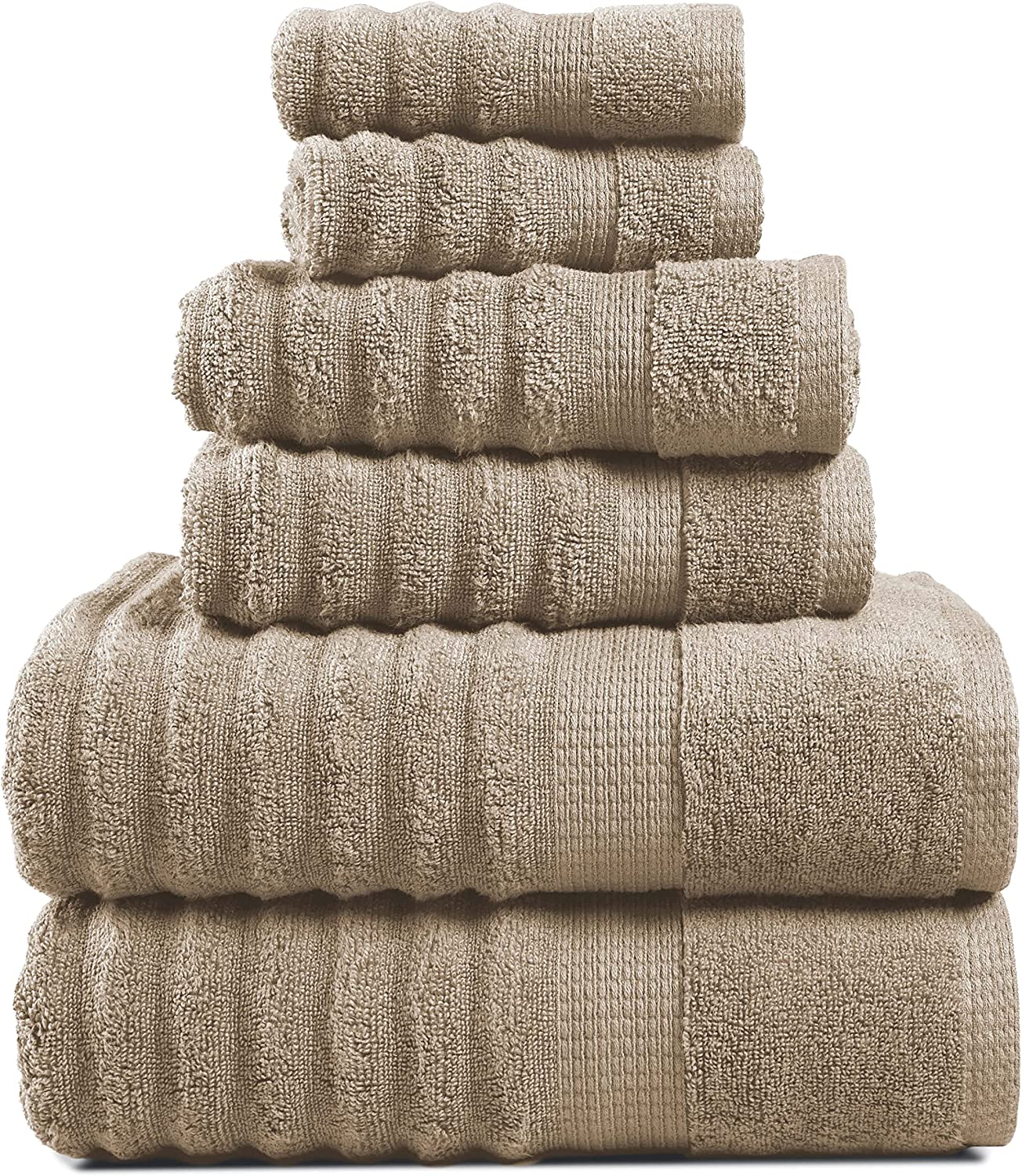 LANE LINEN 100% Cotton Bath Towels for Bathroom Set-Space Grey Bath Towel  Set, 2