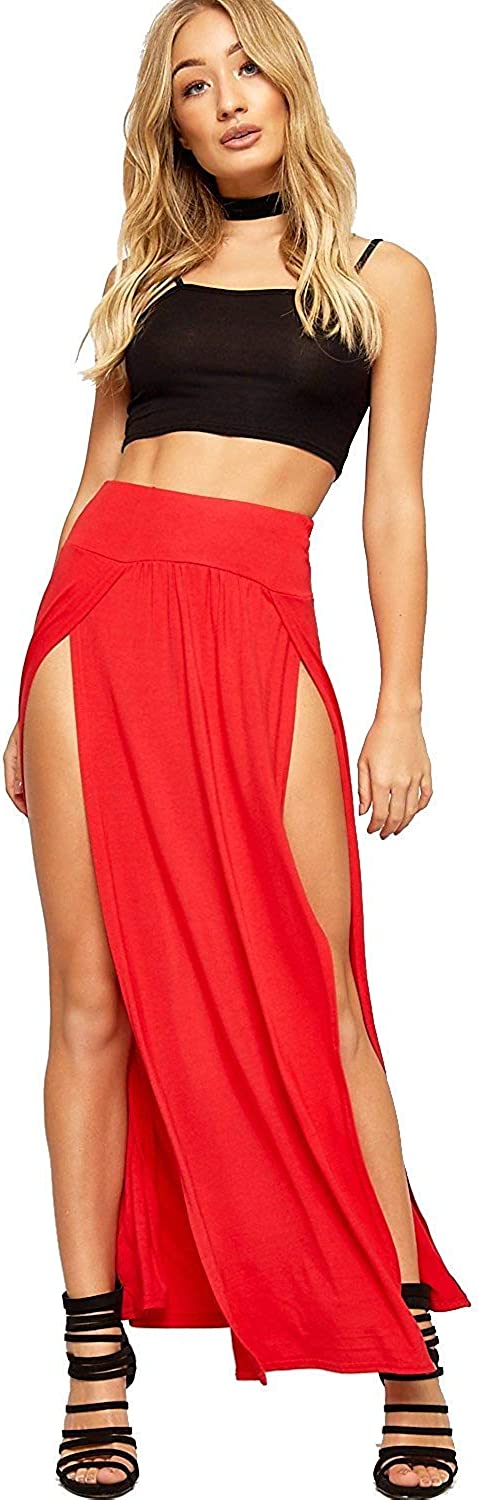 Maxi skirt store with two slits