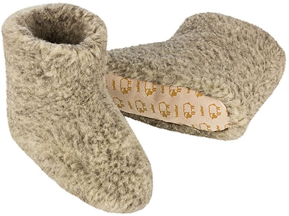 Hüttenschuhe zapatillas de casa fieltro zapatillas de casa lana de oveja oveja fell zapatillas talla 36-41 
