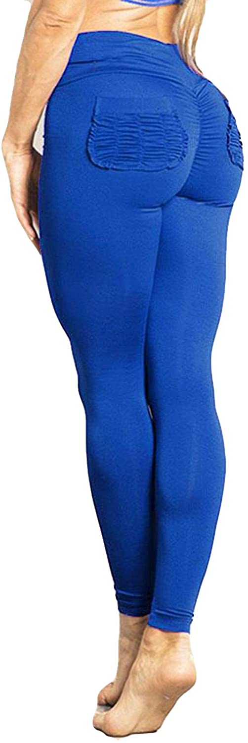 RQYYD Reduced Womens High Waisted Yoga Pants Tummy Control Bow-Knot Tie  Workout Leggings Ruched Butt Lift Stretch Sport Tights(Dark Blue,XXL) 