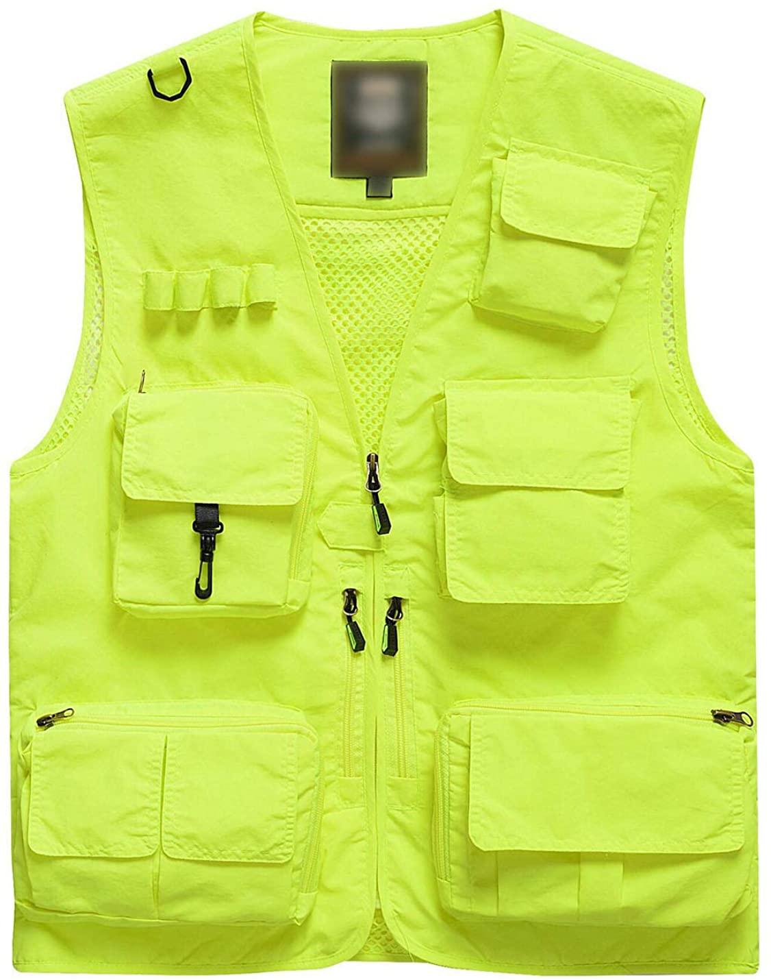 Flygo Men's Casual Lightweight Outdoor Travel Fishing Vest Jacket Multi  Pockets