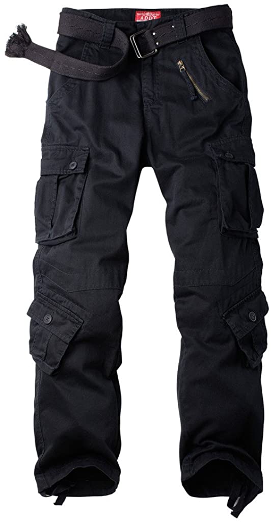 Miracle Men Casual Cotton Military Army Camo Cargo Combat Work Pants
