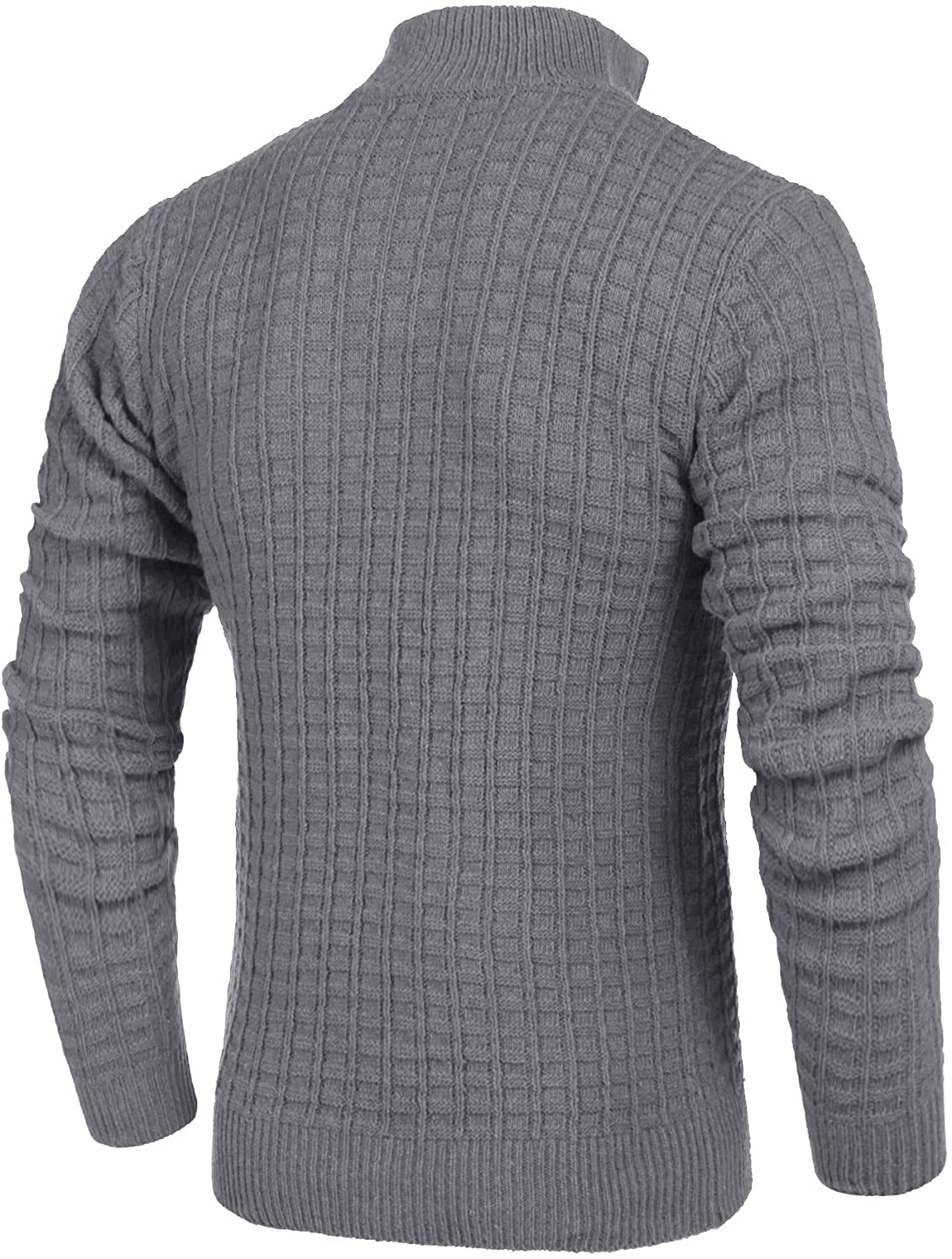 COOFANDY Men's Sweaters Quarter Zip Slim Fit Lightweight Cotton Mock ...