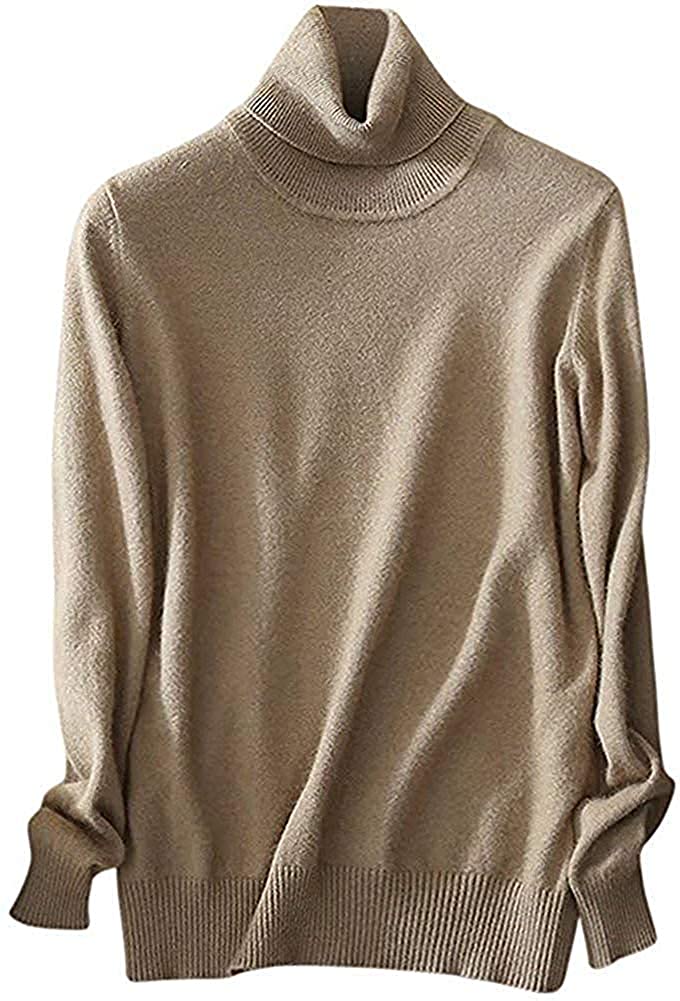 SANGTREE Women's Soft Turtleneck Sweater