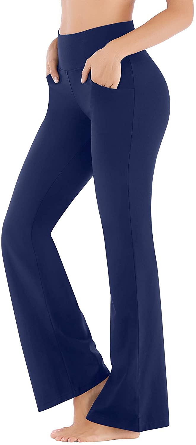 Ewedoos Bootcut Yoga Pants for Women High Waisted Yoga Pants with Pockets  for Wo
