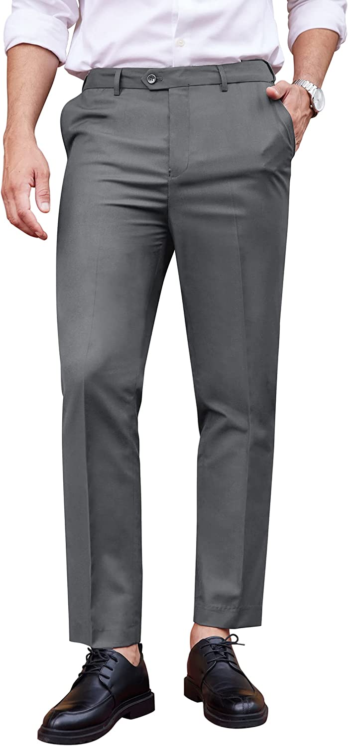 Cotton Blend Flat Trousers Men's Solid Slim Fit stretchable Formal Trouser  at Rs 399/piece in Gautam Budh Nagar