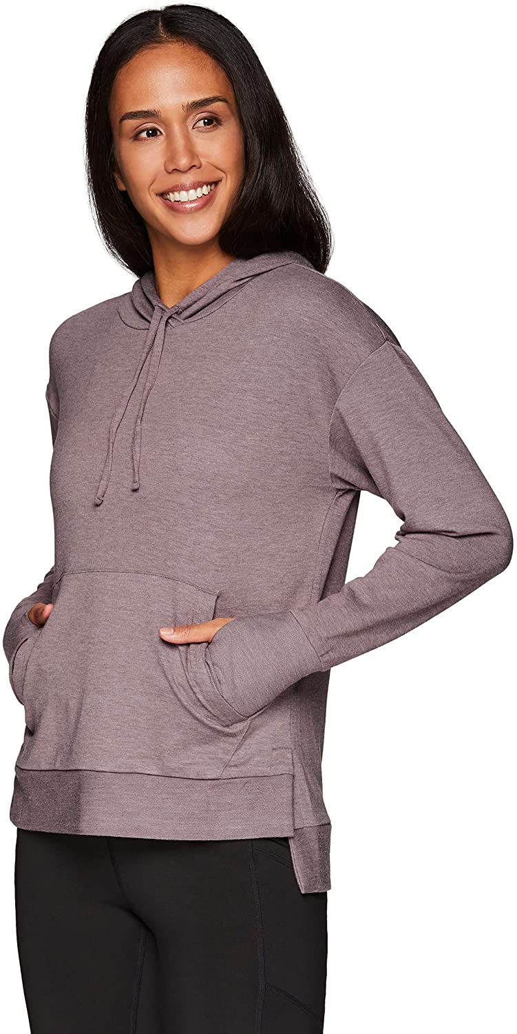 RBX Active Womens Long Sleeve Yoga Workout Fashion Pullover Hoodie
