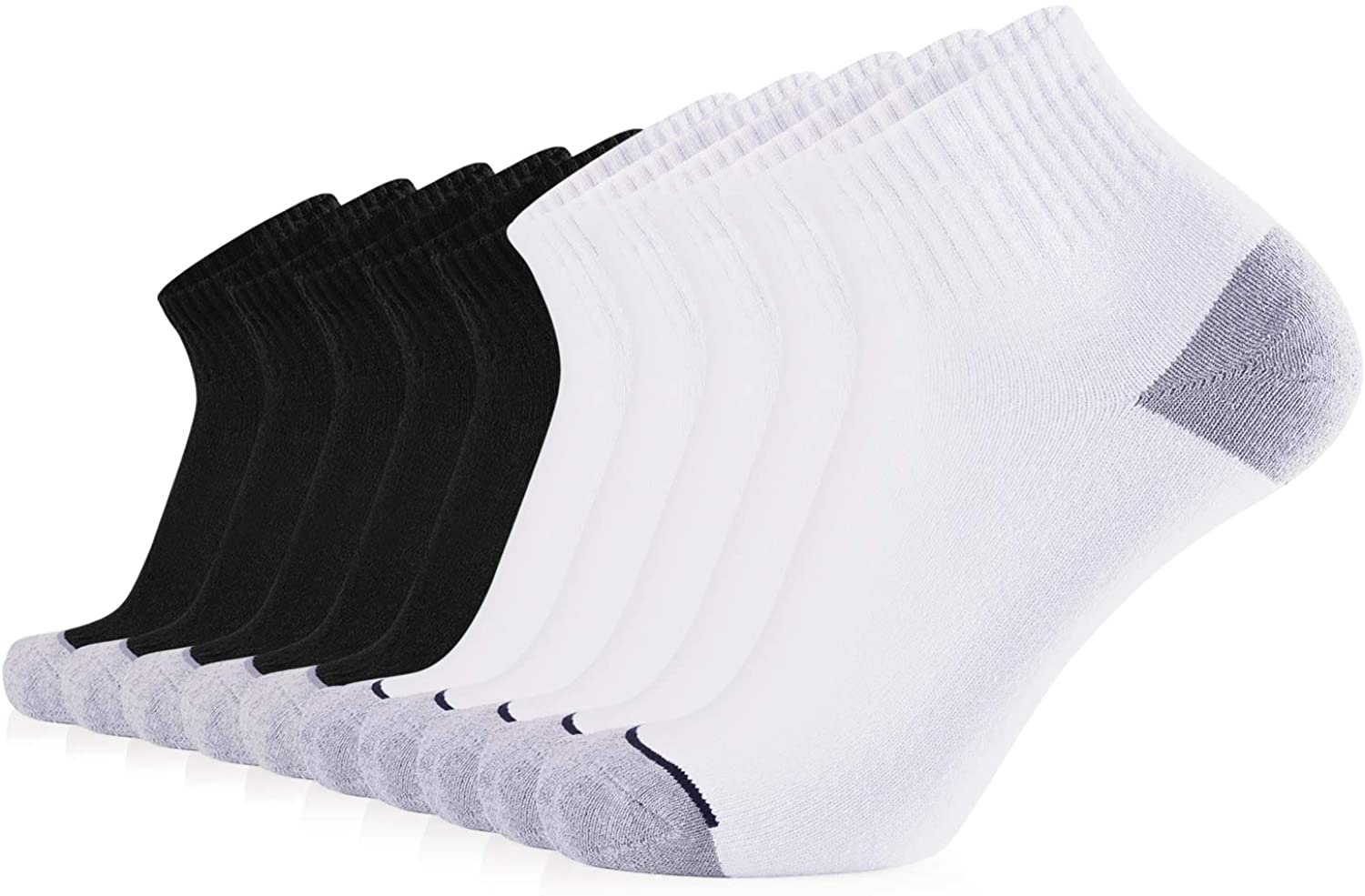 JOURNOW 10 Pairs Men's Cotton Extra Heavy Cushion Low Cut Socks | eBay