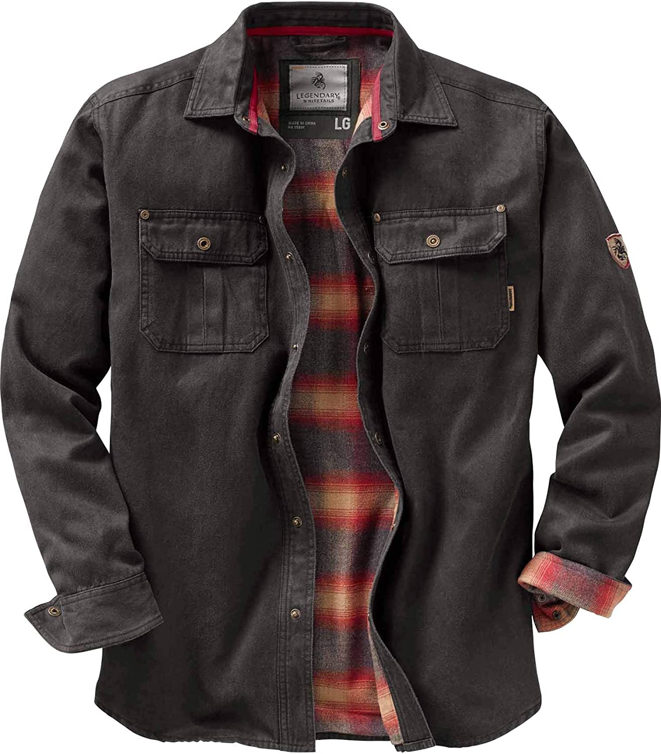 's Journeyman Flannel Lined Rugged Shirt Jacket