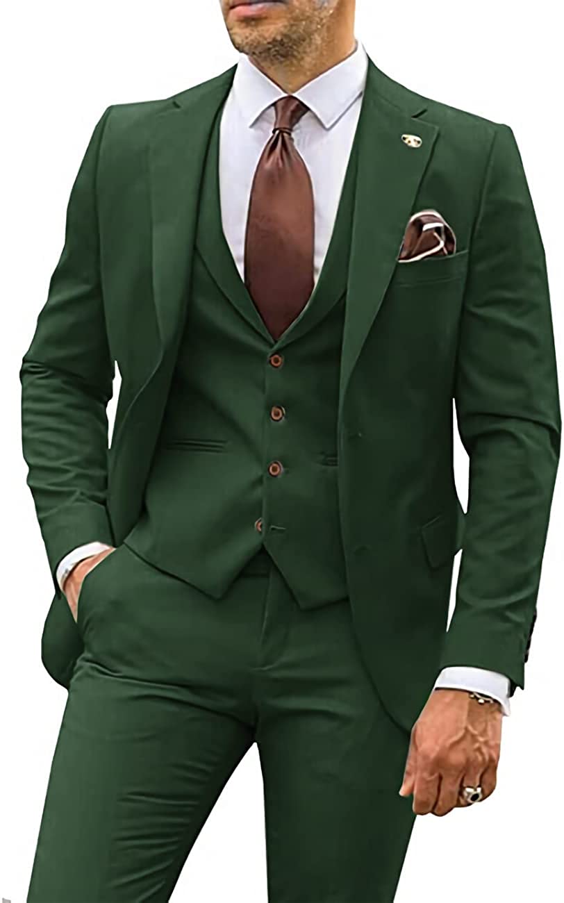Wangyue 3 Piece Men's Suits,Suit,Suit Slim Fit,Tuxedo for Men,White and  Beige Mens Suit,Men's Suits (34) XXS at  Men's Clothing store
