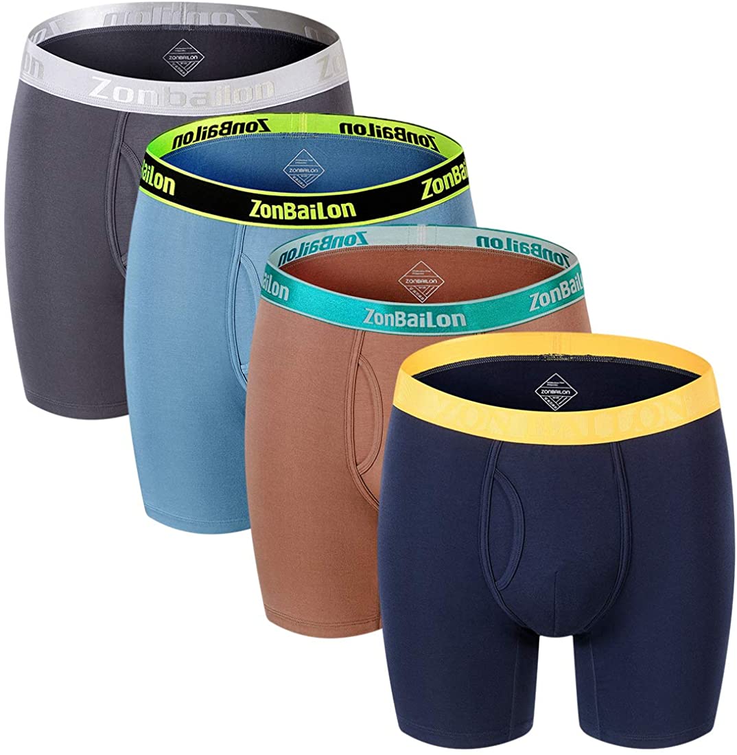 ZONBAILON Underwear Men Boxer Shorts Bamboo Boxers Briefs Pouch – Killer  Bottoms