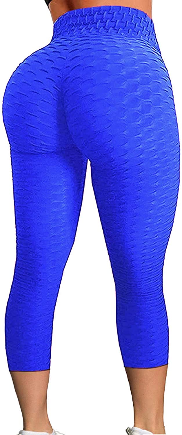 Robotic Leggings Technology Fit Bike Shorts Yoga Pants Workout Clothing  Women Capri Blue Printed Athletic Apparel Push up Gym Trousers -  Canada