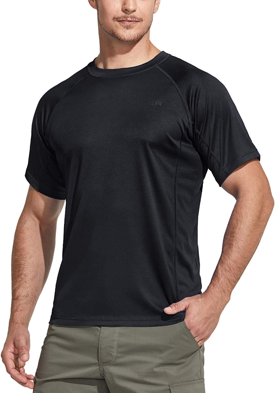 Men UV protect Running T-shirt - Black