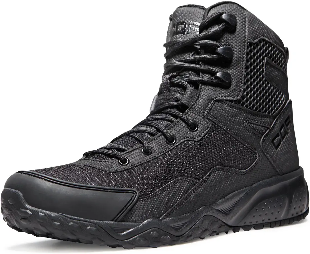 CQR Men's Military Tactical Boots, Lightweight 6 Inches Combat Boots,  Durable EDC Outdoor Work Boots