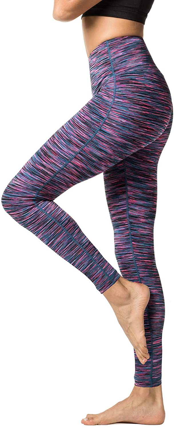 LAPASA High Waist Yoga Pants Capri Tummy Control Sports Leggings Workout Capris L02 
