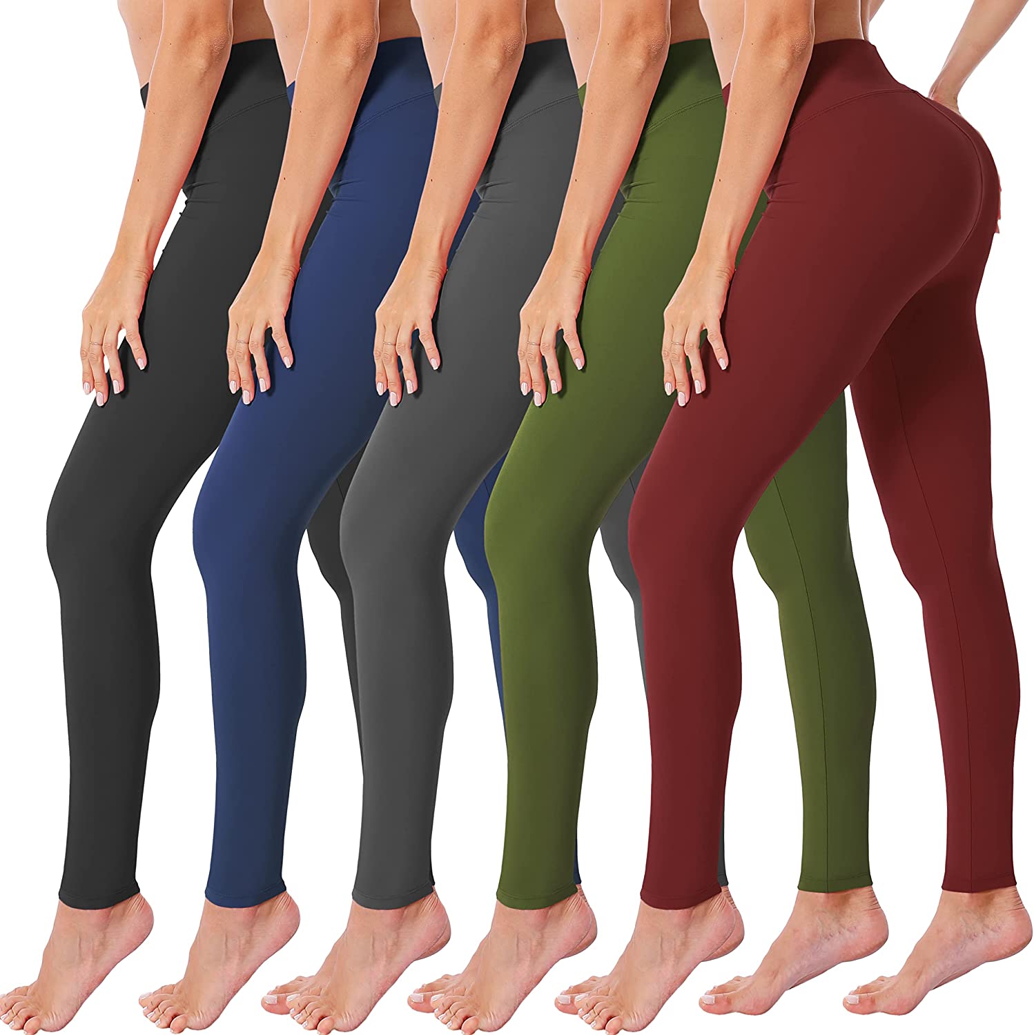 VALANDY High Waisted Leggings for Women Stretch Tummy Control Workout  Running Yo