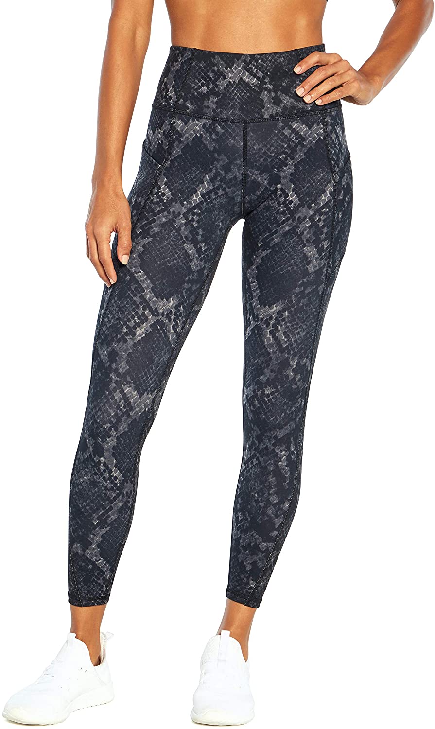 Jessica Simpson Tummy Control Capri Leggings with Side Pockets and  Moisture-Wicking Fabric