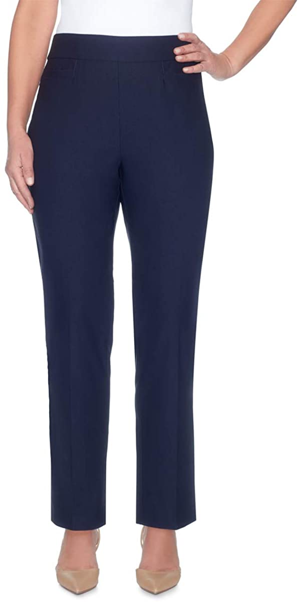 Alfred Dunner Women's Allure Slimming Missy Stretch Pants-Modern Fit