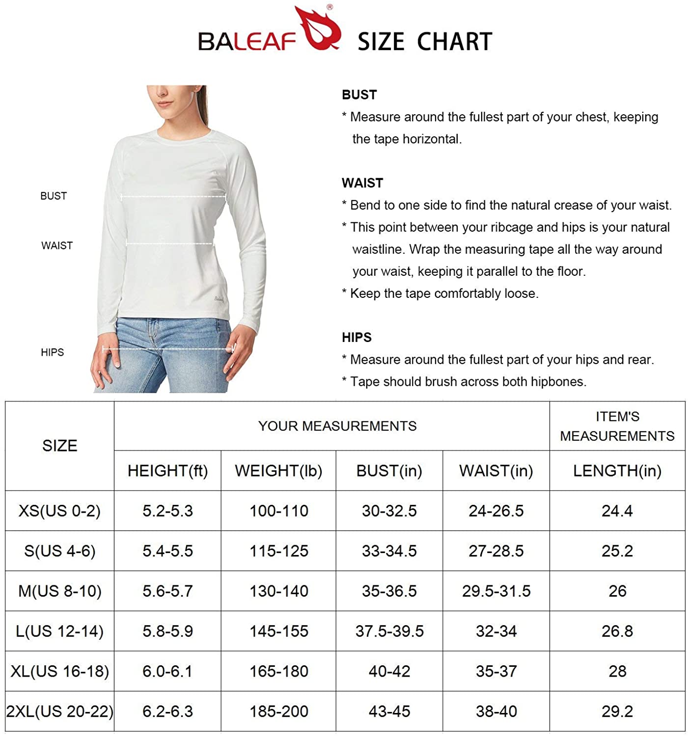 BALEAF Women's Plus Size SPF Shirt UPF 50 Sun Protection T-Shirt