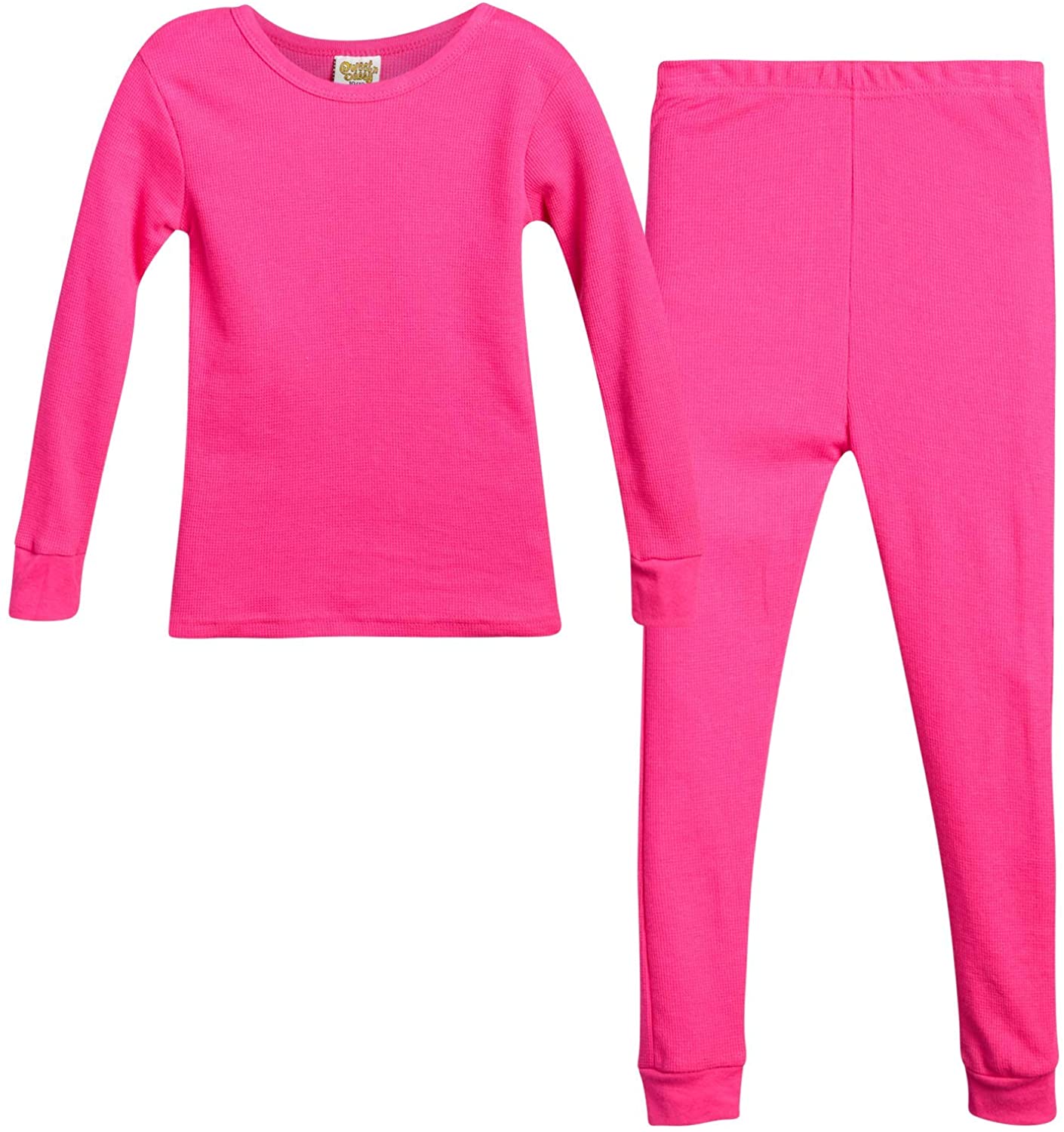 Sweet & Sassy Girls 2-Pack Thermal Warm Underwear Top and Pant Set 